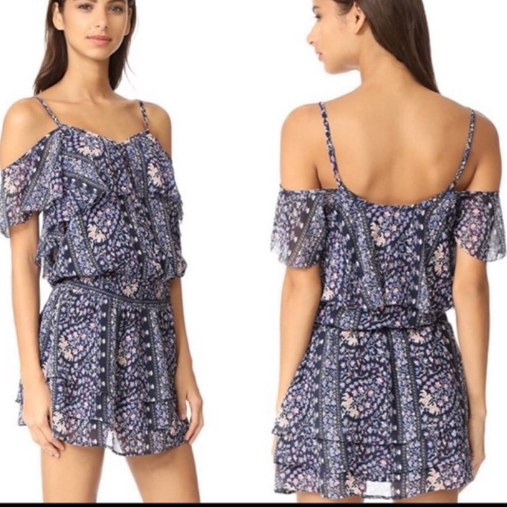 Paige Olympia Silk Floral Dress